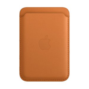 جاکارتی مگ سیف چرمی اپل مدل iPhone Leather Wallet with MagSafe-Golden Brown - قهوه‌ای
