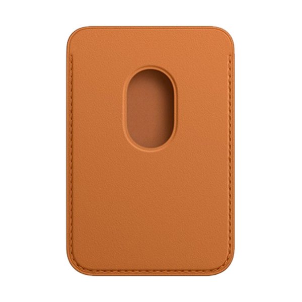 جاکارتی مگ سیف چرمی اپل مدل iPhone Leather Wallet with MagSafe-Golden Brown - قهوه‌ای