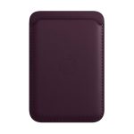 جاکارتی مگ سیف چرمی اپل مدل iPhone Leather Wallet with MagSafe-Dark Cherry - آلبالویی تیره