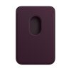 جاکارتی مگ سیف چرمی اپل مدل iPhone Leather Wallet with MagSafe-Dark Cherry - آلبالویی تیره