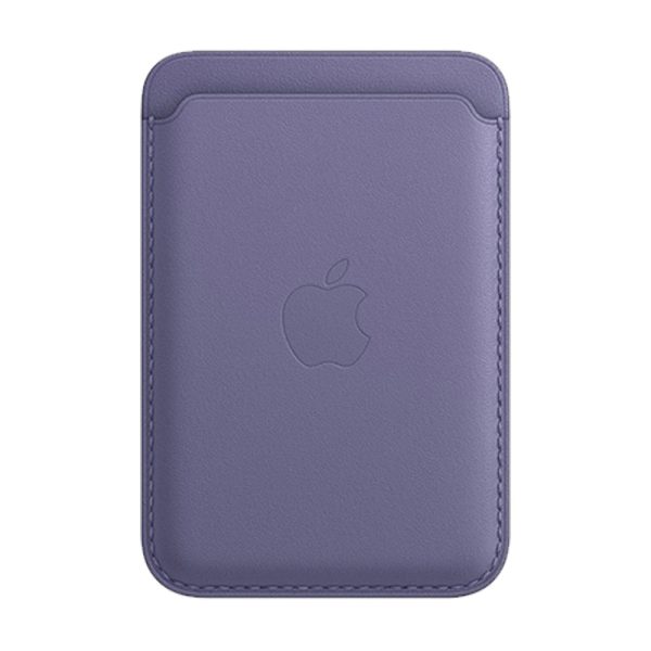 جاکارتی مگ سیف چرمی اپل مدل iPhone Leather Wallet with MagSafe-Wisteria - رنگ ارغوانی