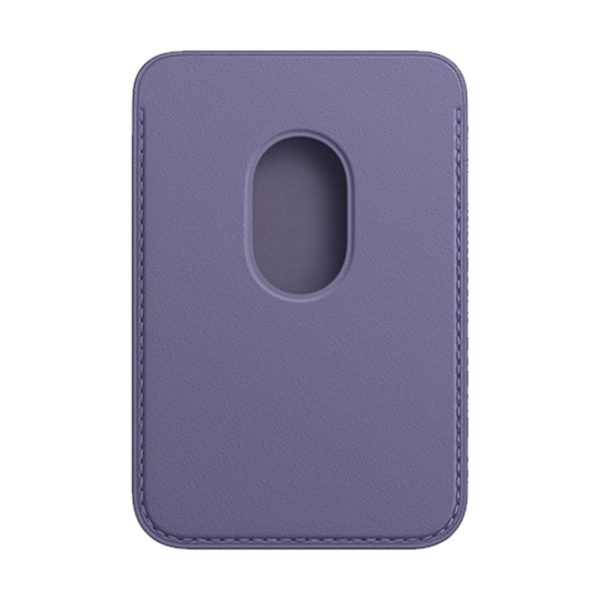 جاکارتی مگ سیف چرمی اپل مدل iPhone Leather Wallet with MagSafe-Wisteria - رنگ ارغوانی