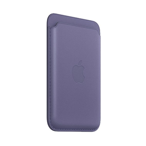 جاکارتی مگ سیف چرمی اپل مدل iPhone Leather Wallet with MagSafe-Wisteria - رنگ ارغوانی