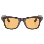 عینک هوشمند ری بن متا | RAY BAN | META Wayfarer مدل Shiny Rebel Black - Amber