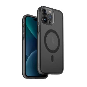 قاب آیفون ۱۵ پرو مکس برند یونیک دودی مگ سیف مدل UNIQ HYBRID IPHONE 15 ProMax Calio