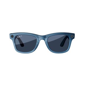 عینک هوشمند ری بن متا | RAY BAN | META Wayfarer مدل Matte Jeans Transparent - Polar Dusty Blue