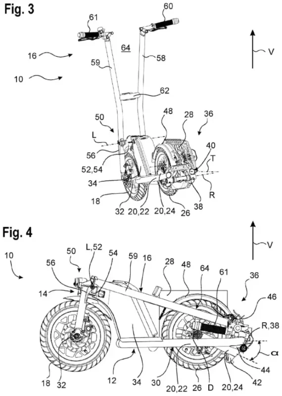 bmw scooter patent