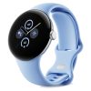 ساعت هوشمند گوگل پیکسل ۲ | Google Pixel Watch 2 رنگ نقره‌ای با بند آبی
