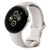 ساعت هوشمند گوگل پیکسل ۲ | Google Pixel Watch 2 رنگ نقره‌ای با بند کرم