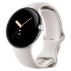 ساعت هوشمند گوگل پیکسل | Google Pixel Watch رنگ نقره‌ای با بند کرم