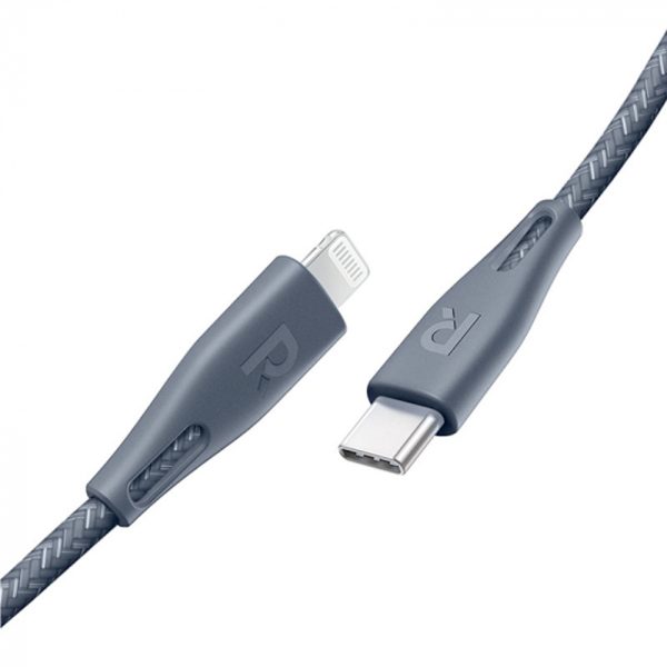 کابل تبدیل USB-C به لایتنینگ راوپاور مدل RP-CB1017 طول 1.2 متر | رنگ خاکستری