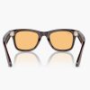 عینک هوشمند ری بن متا | RAY BAN | META Wayfarer مدل Shiny Rebel Black - Amber