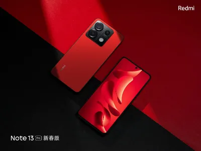 redmi note 13 pro new year special front back red color 2