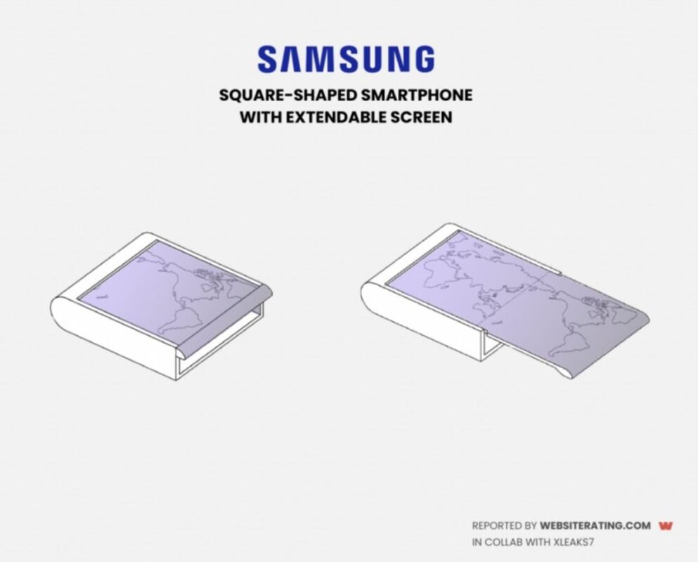 samsung sqare shaped phone patent