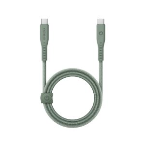 کابل USB-C 240W به USB-C انرژیا مدل FLOW رنگ سبز طول ۱.۵ متری