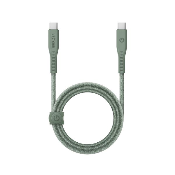 کابل USB-C 240W به USB-C انرژیا مدل FLOW رنگ سبز طول ۱.۵ متری