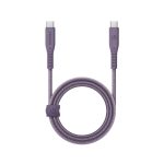 کابل USB-C 240W به USB-C انرژیا مدل FLOW رنگ بنفش طول ۱.۵ متری