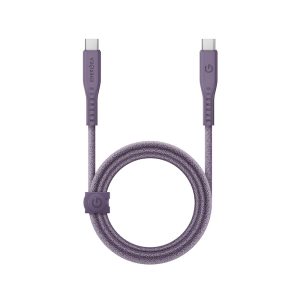 کابل USB-C 240W به USB-C انرژیا مدل FLOW رنگ بنفش طول ۱.۵ متری