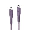 کابل USB-C 240W به USB-C انرژیا مدل FLOW رنگ بنفش طول ۱.۵ متری