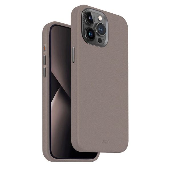 قاب آیفون 15 پرو مکس برند یونیک مدل UNIQ IPHONE 15 Pro Max Lyden MagClick خاکستری