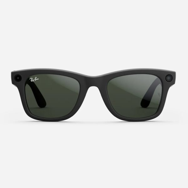 عینک هوشمند ری بن متا | RAY BAN | META Wayfarer مدل Matte Black - Transition G15 Green