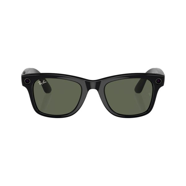 عینک هوشمند ری بن متا | RAY BAN | META Wayfarer مدل Shiny Black - G15 Green