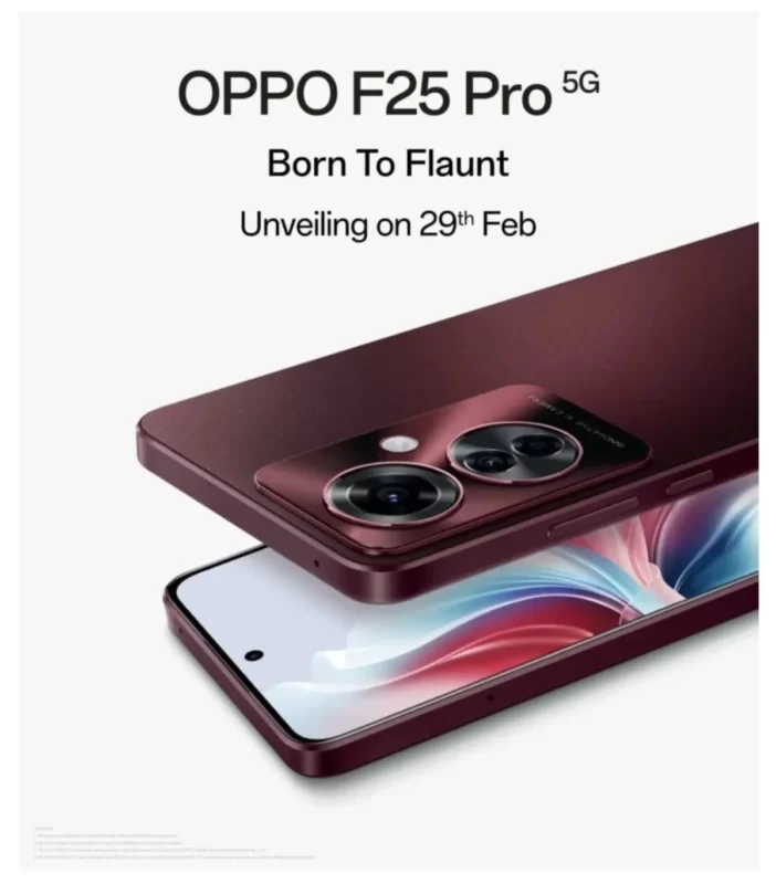 oppo f25 pro 5g launch date poster