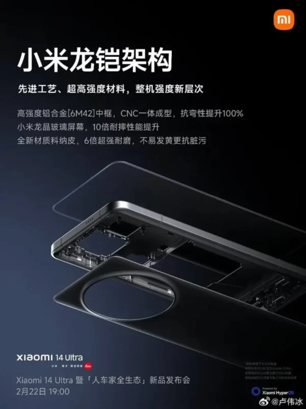 xiaomi 14 ultra design specs