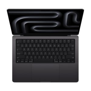 مک بوک پرو  14 اینچی اپل دست دوم با چیپ M3 pro-مدل MRX33 ظرفیت 512 گیگ رم ۱۸ گیگ رنگ مشکی پارت نامبر LLA