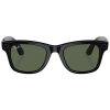 عینک هوشمند ری بن متا | RAY BAN | META Wayfarer مدل Shiny Black - Transition G15 Green