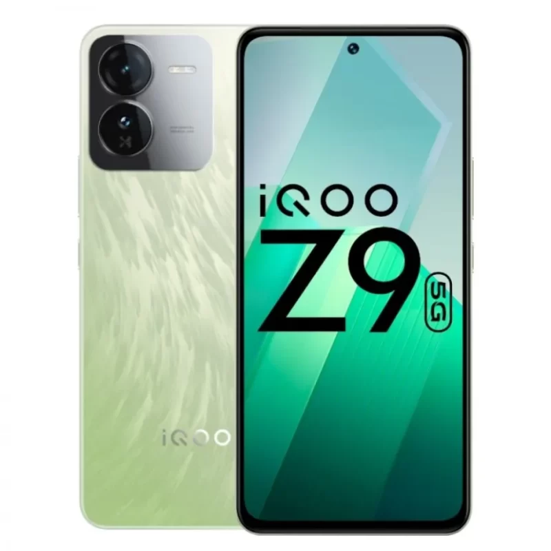 iqoo z9 back panel front render official green