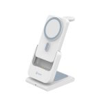 استند شارژ بی‌سیم رومیزی و پاوربانک انرژیا بازیک مدل Bazic 4 in 1 Flex 10K-GM-FLEX10K-WHT