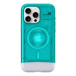 قاب آیفون ۱۵ پرو مکس اسپیگن Spigen Classic C1 (MagFit) for iPhone 15 Pro Max سبز آبی