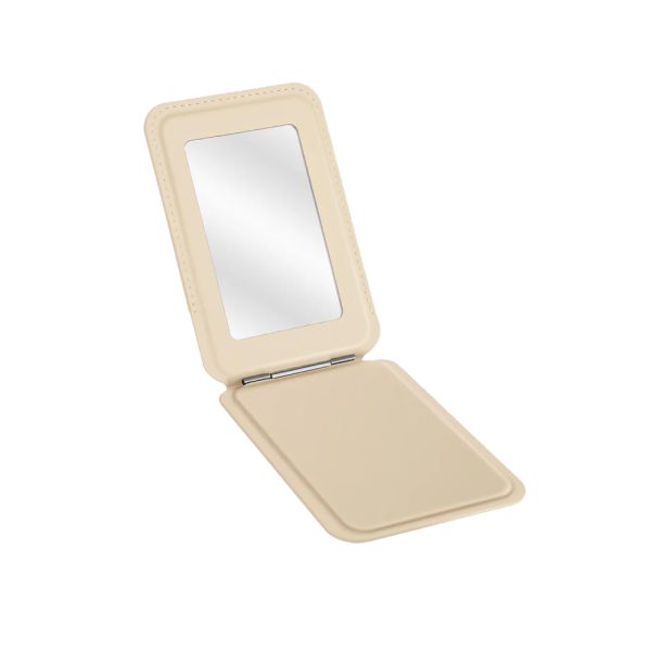 جاکارتی استند و آینه یونیک کوئل Esme Magnetic Cardholder with Mirror and Stand Coehl رنگ کرم تیره