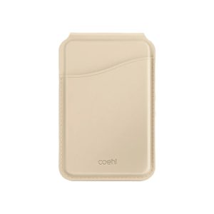 جاکارتی استند و آینه یونیک کوئل Esme Magnetic Cardholder with Mirror and Stand Coehl رنگ کرم روشن