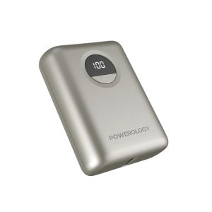 پاوربانک ۱۰۰۰۰ پاورولوژی مدل Powerology Ultra-Compact PD Power Bank-20W تیتانیوم