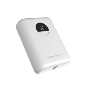 پاوربانک ۱۰۰۰۰ پاورولوژی مدل Powerology Ultra-Compact PD Power Bank-20W سفید