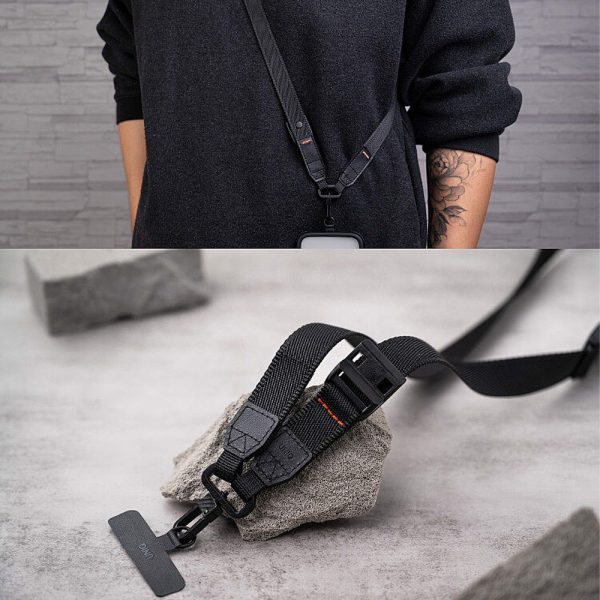 بند دوشی - مچی یونیک مدل UNIQ Vista 2 in 1 Lanyard and Hand Strap-مشکی