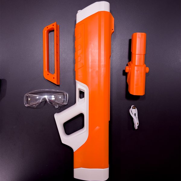 تفنگ آب پاش دیجیتالی دوربین دار Electric Toy Water Gun رنگ نارنجی