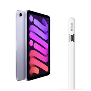 آیپد مینی ۷ دست دوم حافظه ۱۲۸ گیگ رنگ بنفش به همراه اپل پنسل تایپ سی iPad mini 7 -128GB -purple