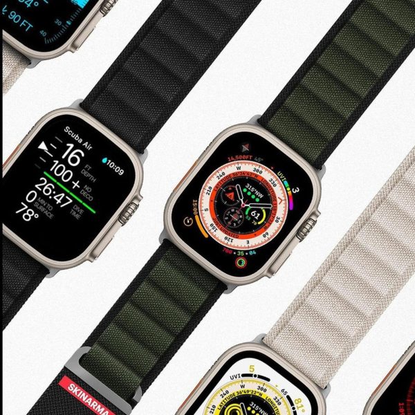 بند اپل واچ برند اسکین آرما مدل SKINARMA APPLE WATCH STRAP KOBU 49/45/44 MM