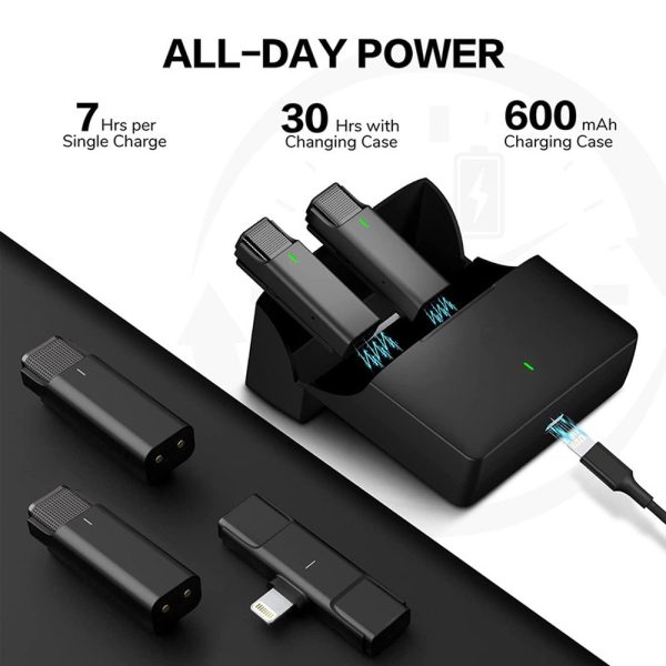 میکروفن یقه ای مدل AirSky Lightening دو کاربره