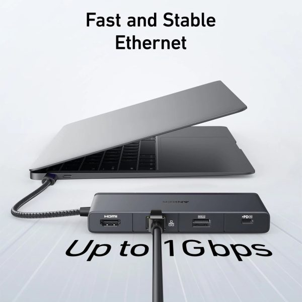 هاب 9 پورت نسل پنجم انکر Anker 552 USB-C Hub 9-in-1 مدل A8373