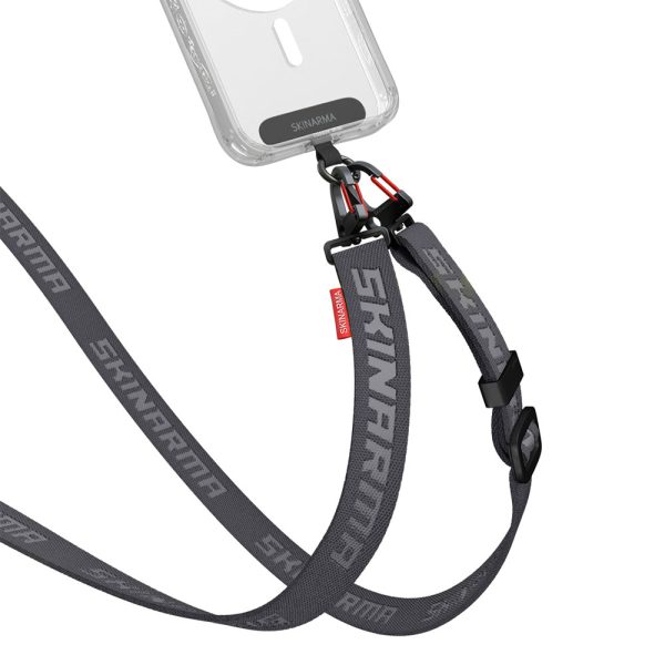 بند آویز گردنی SKINARMA SCOUT Universal Lanyard رنگ خاکستری