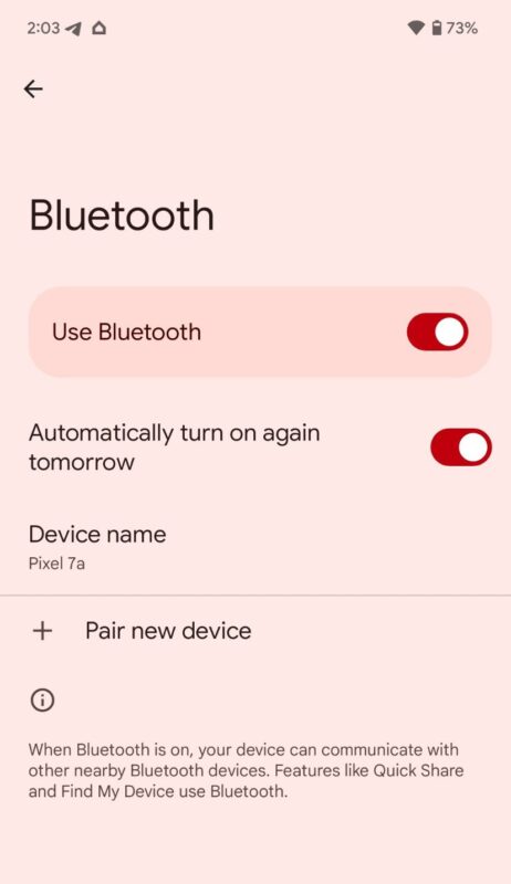 android 15 bluetooth 2