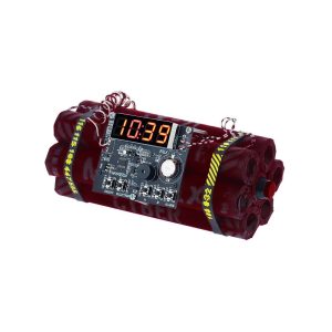 ساعت رومیزی طرح دینامیت Dynamite alarm clock رنگ مشکی