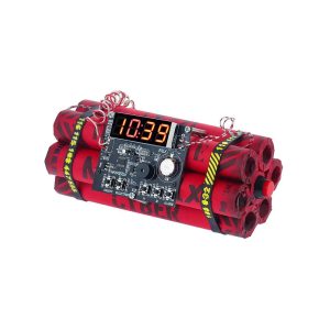 ساعت رومیزی طرح دینامیت Dynamite alarm clock رنگ قرمز