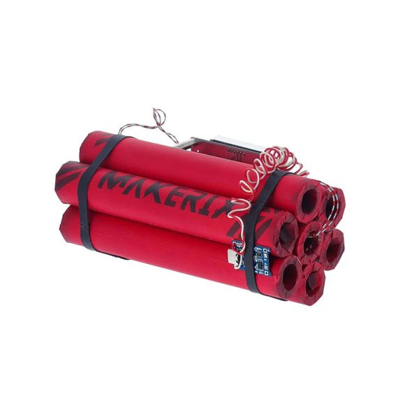 ساعت رومیزی طرح دینامیت Dynamite alarm clock رنگ قرمز