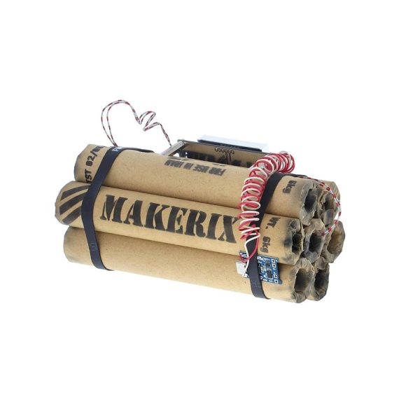 ساعت رومیزی طرح دینامیت Dynamite alarm clock رنگ خاکی