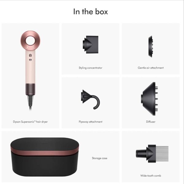 سشوار دایسون مدل Dyson Supersonic HD07 Limited Edition Ceramic Pink|Rose Gold (سرامیک صورتی|رز گلد|تولید محدود)